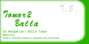 tomor2 balla business card
